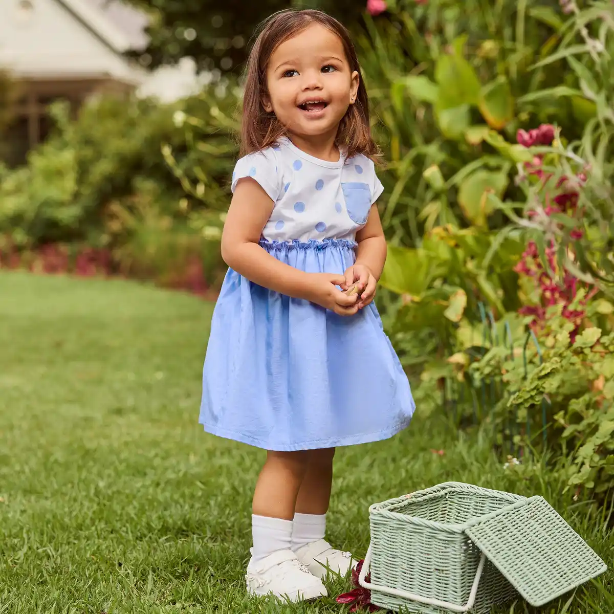 Bild 1 von Baby-Mädchen-Kleid mit Brusttasche