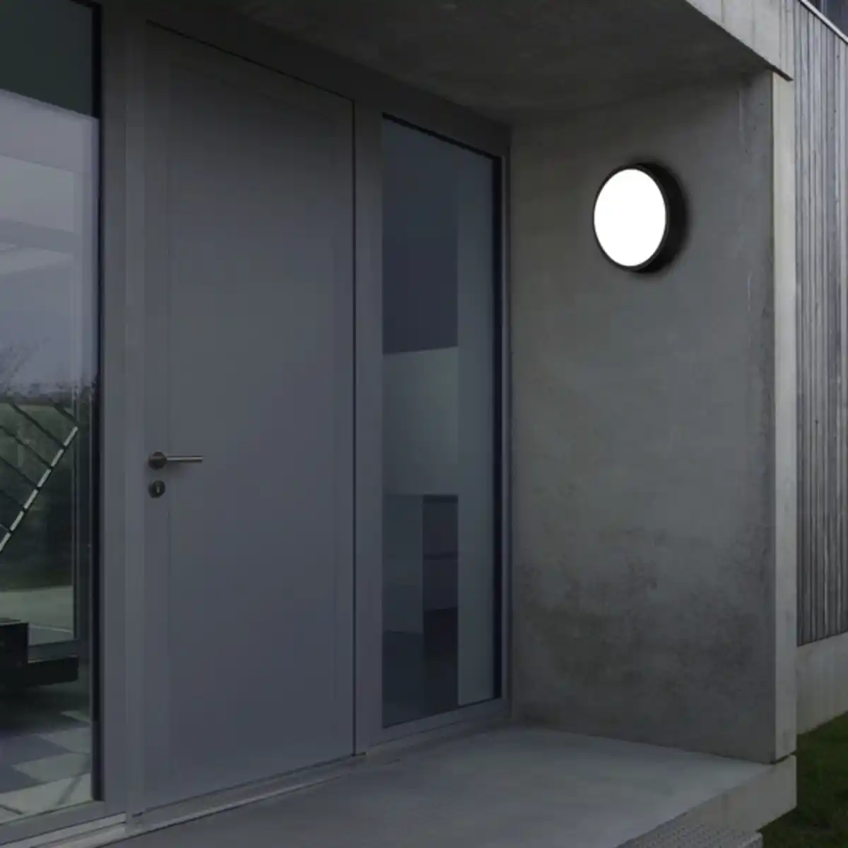 Bild 3 von Außenwandleuchte, Ø: 27 cm, Höhe: 9,3 cm, 24 W