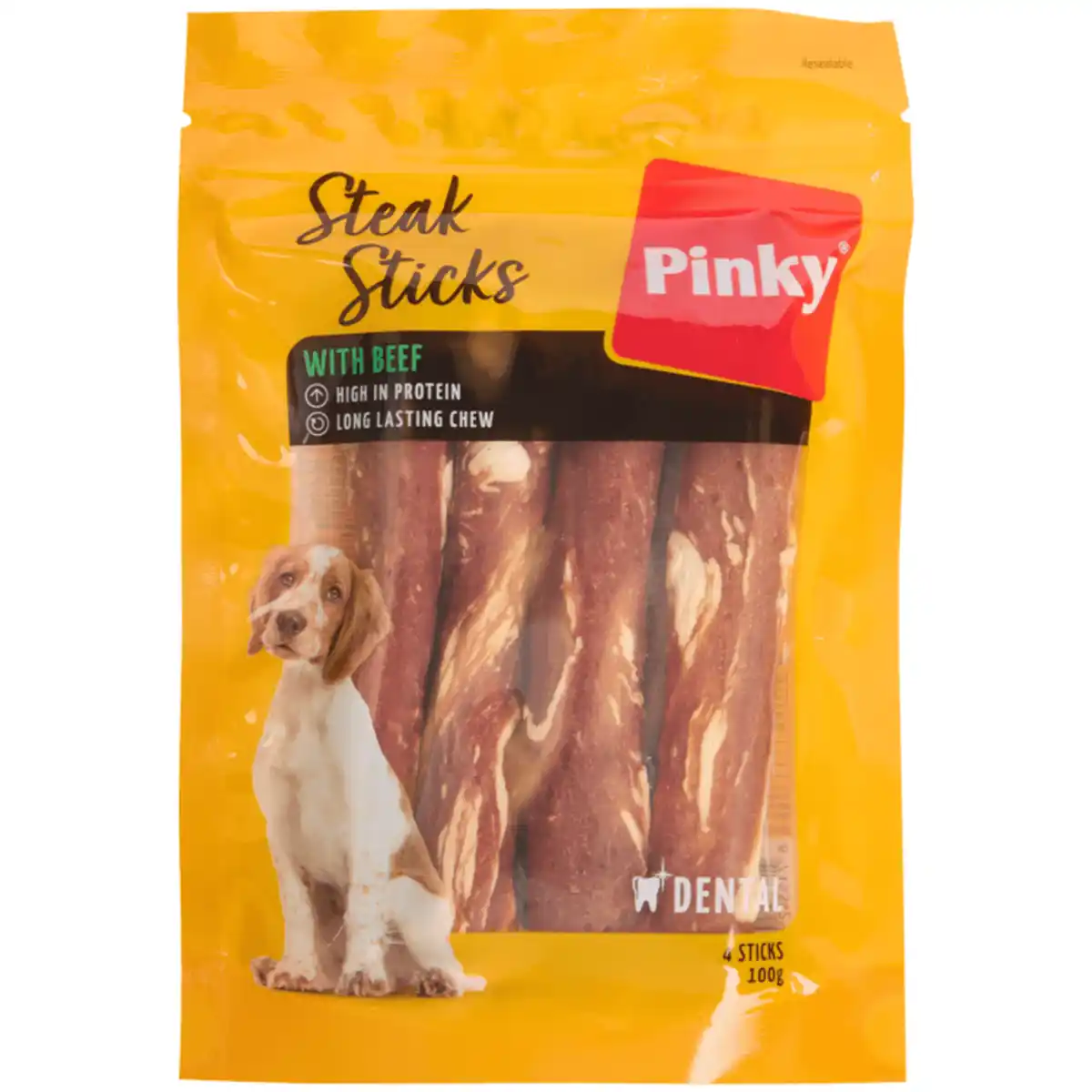 Bild 1 von Pinky Steak Sticks Hundesnacks