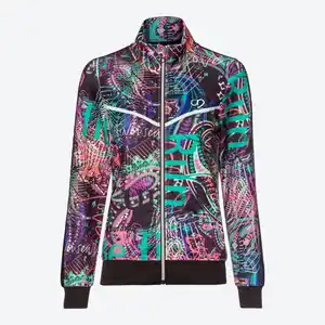 Damen-Trainingsjacke mit Stehkragen
