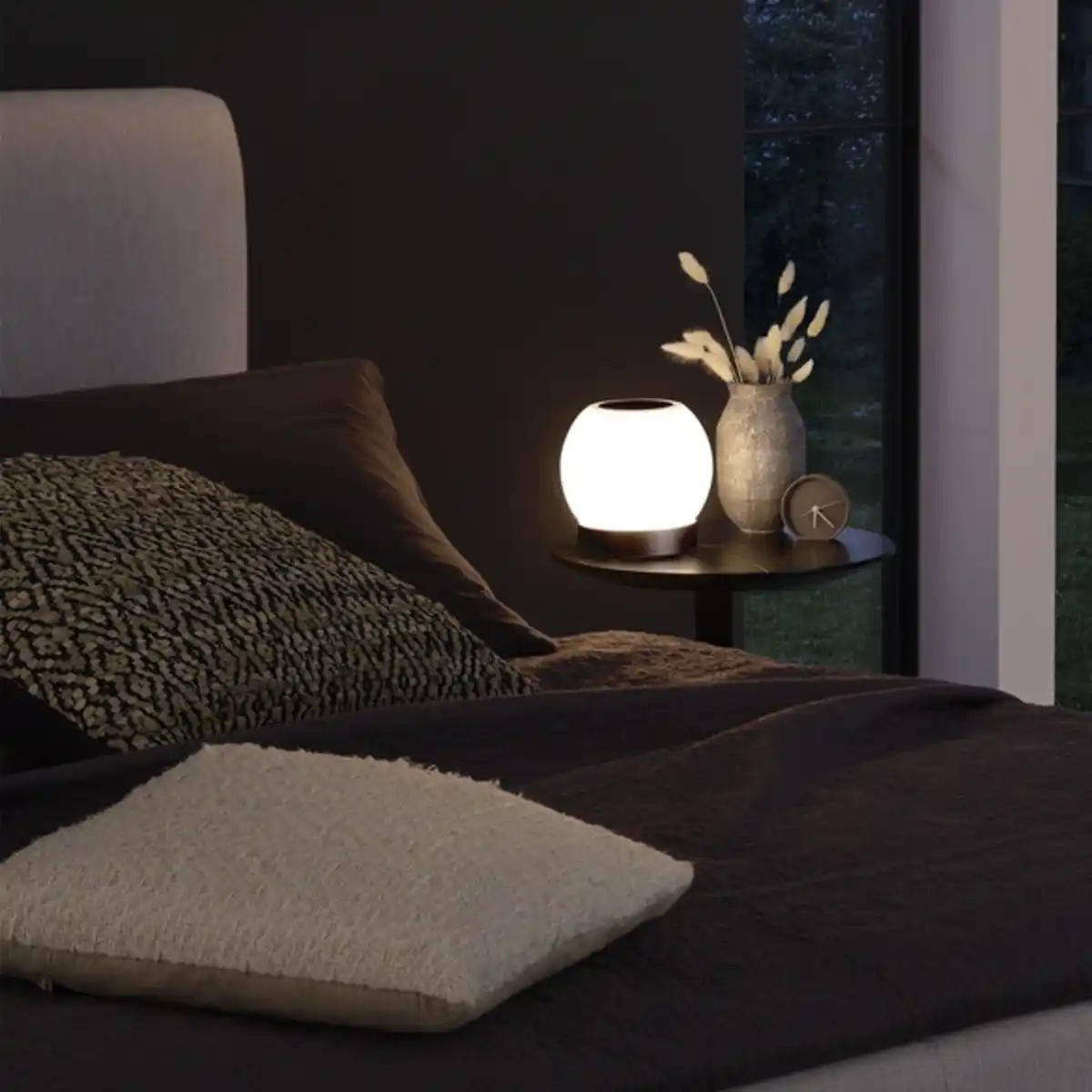 Bild 3 von Tischleuchte »POKA«, ØxH: 16 x 15 cm, 3 W, Kunststoff/Glas