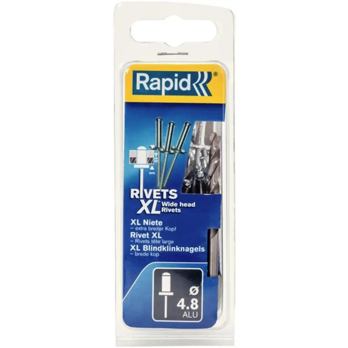 Bild 4 von Blindniete, Ø 4,8 x 30 mm, Aluminium, 25 Stk., inkl. passender Bohrer