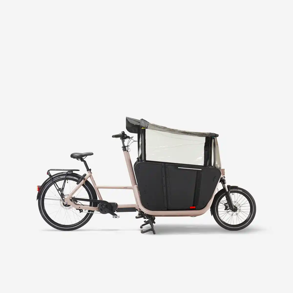 Bild 1 von BTWIN E-Lastenfahrrad Cargo Bike Long John F900E Family taupe