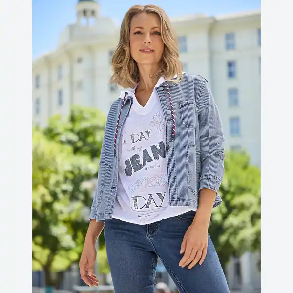 Bild 3 von Damen-Jeansjacke mit Baumwolle