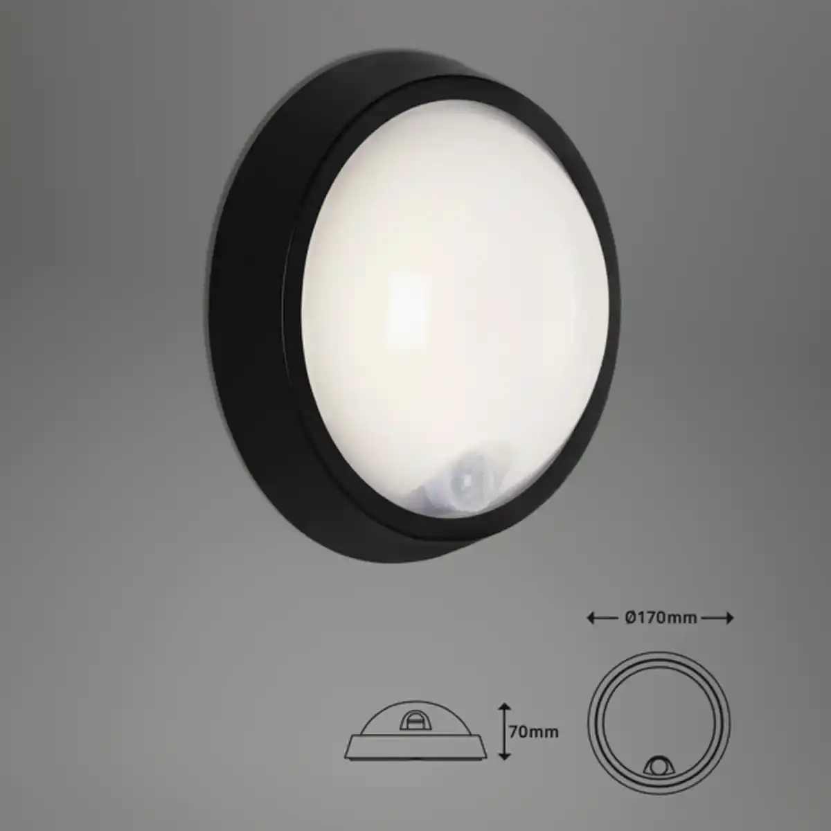 Bild 2 von LED-Außenwandleuchte, Ø: 17 cm, Höhe: 7 cm, 12 W