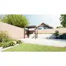 Bild 4 von Grillpavillon, 250 x 240 x 150 cm (BxHxT), Aluminium/Stahl, anthrazit, ohne Rückwand