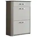 Bild 1 von Moderano Schuhkipper, Weiß, Alu, Metall, 1 Schubladen, 71x97x35 cm, Typenauswahl, Beimöbel erhältlich, Garderobe, Schuhaufbewahrung, Schuhkipper