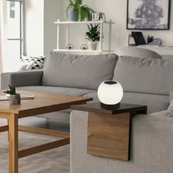 Bild 4 von Tischleuchte »POKA«, ØxH: 16 x 15 cm, 3 W, Kunststoff/Glas