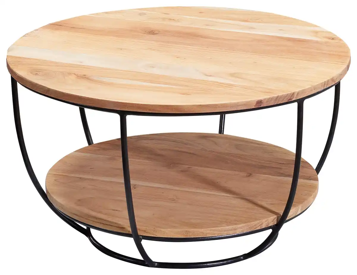 Bild 1 von Couchtisch 'WL5.957' , Ø ca. 60 cm, aus Akazie, Akaziefarben