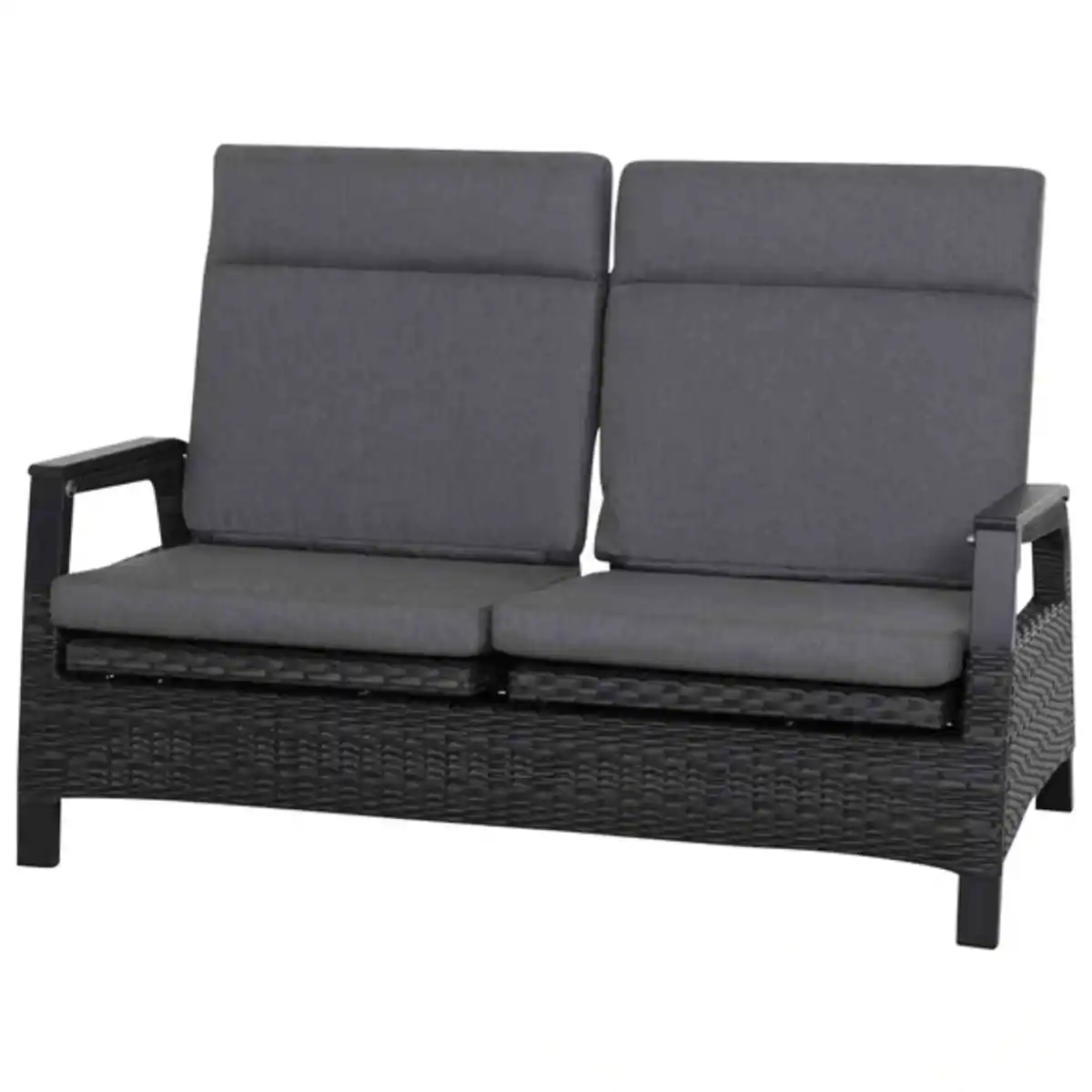 Bild 1 von Lounge-Bank »Solea«, BxHxT: 151.5 x 97 x 151.5 cm, Gardino-Geflecht/Aluminium