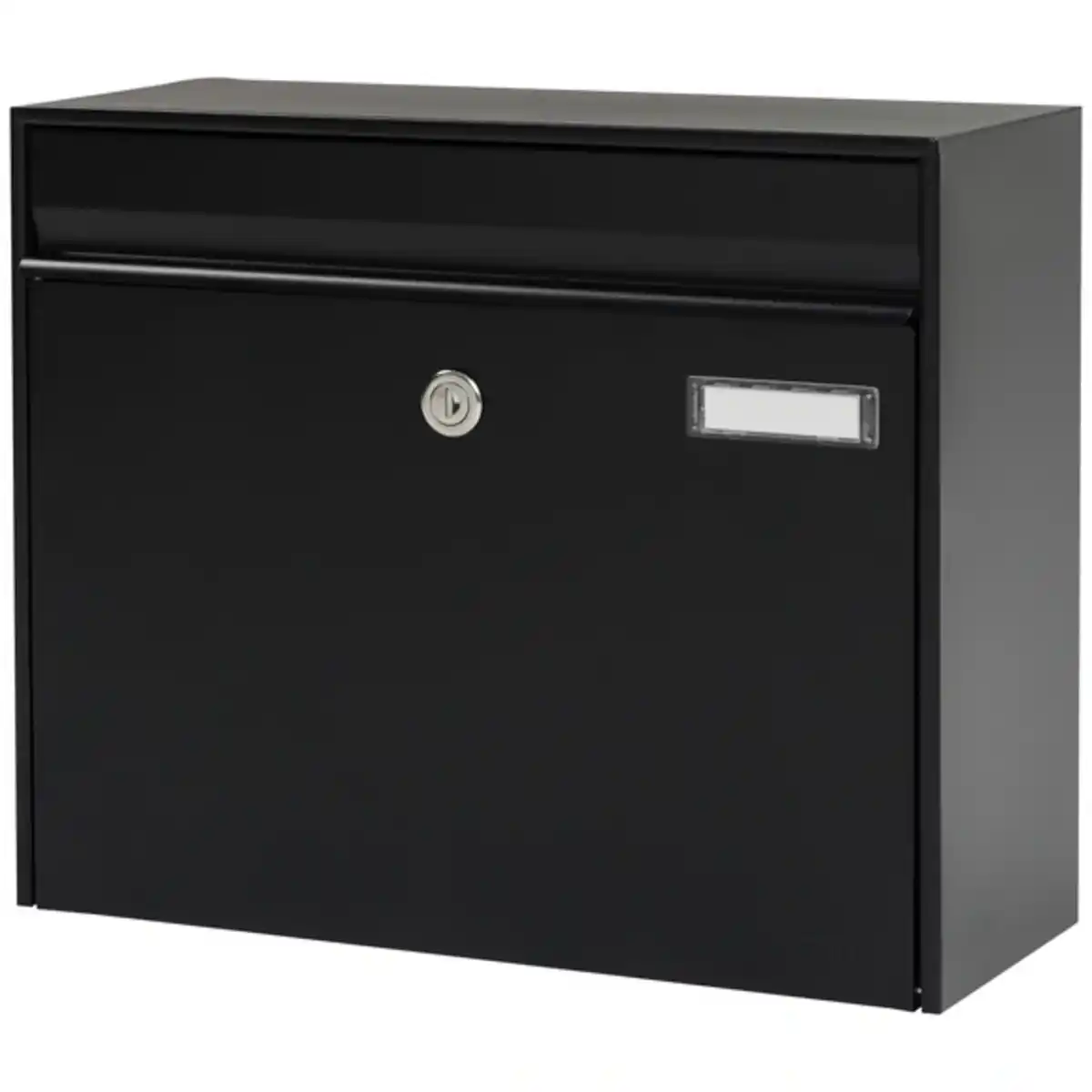 Bild 3 von Briefkasten »Vals«, eckig, Stahl, schwarz