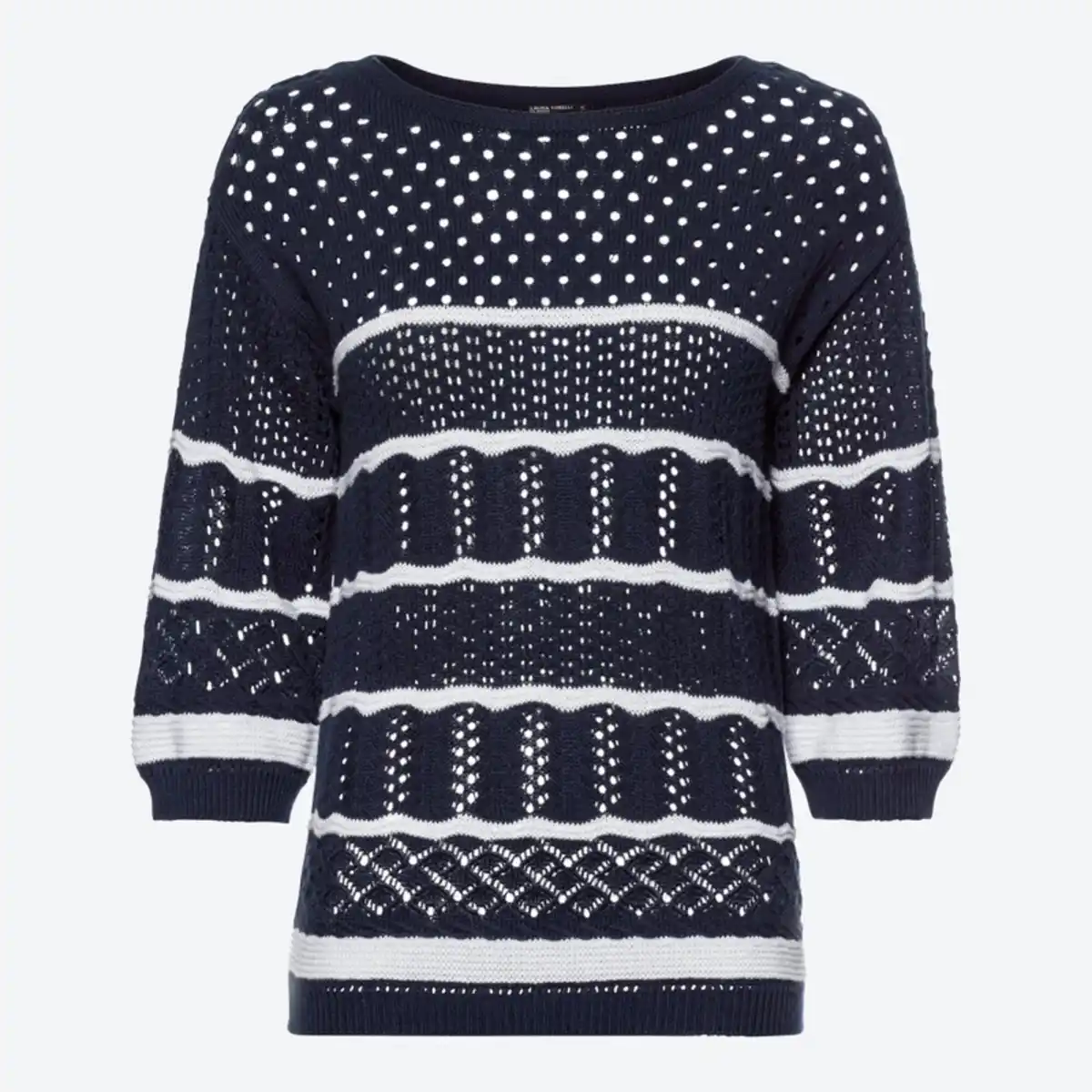 Bild 2 von Damen-Ajourpullover aus Baumwolle