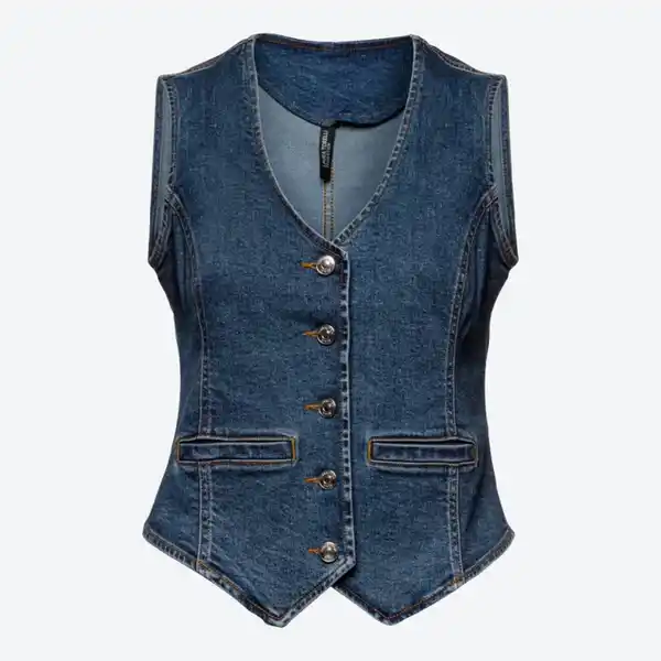 Bild 4 von Damen-Jeansweste mit Knopfleiste