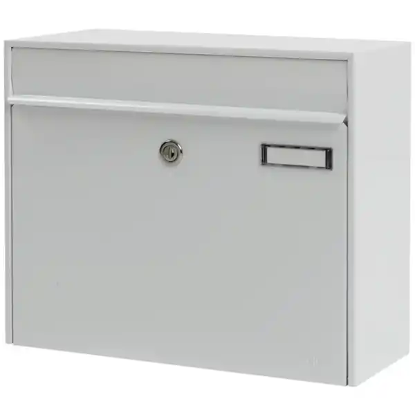 Bild 4 von Briefkasten »Vals«, eckig, Stahl, weiß