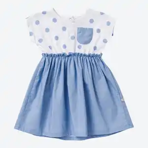 Baby-Mädchen-Kleid mit Brusttasche
