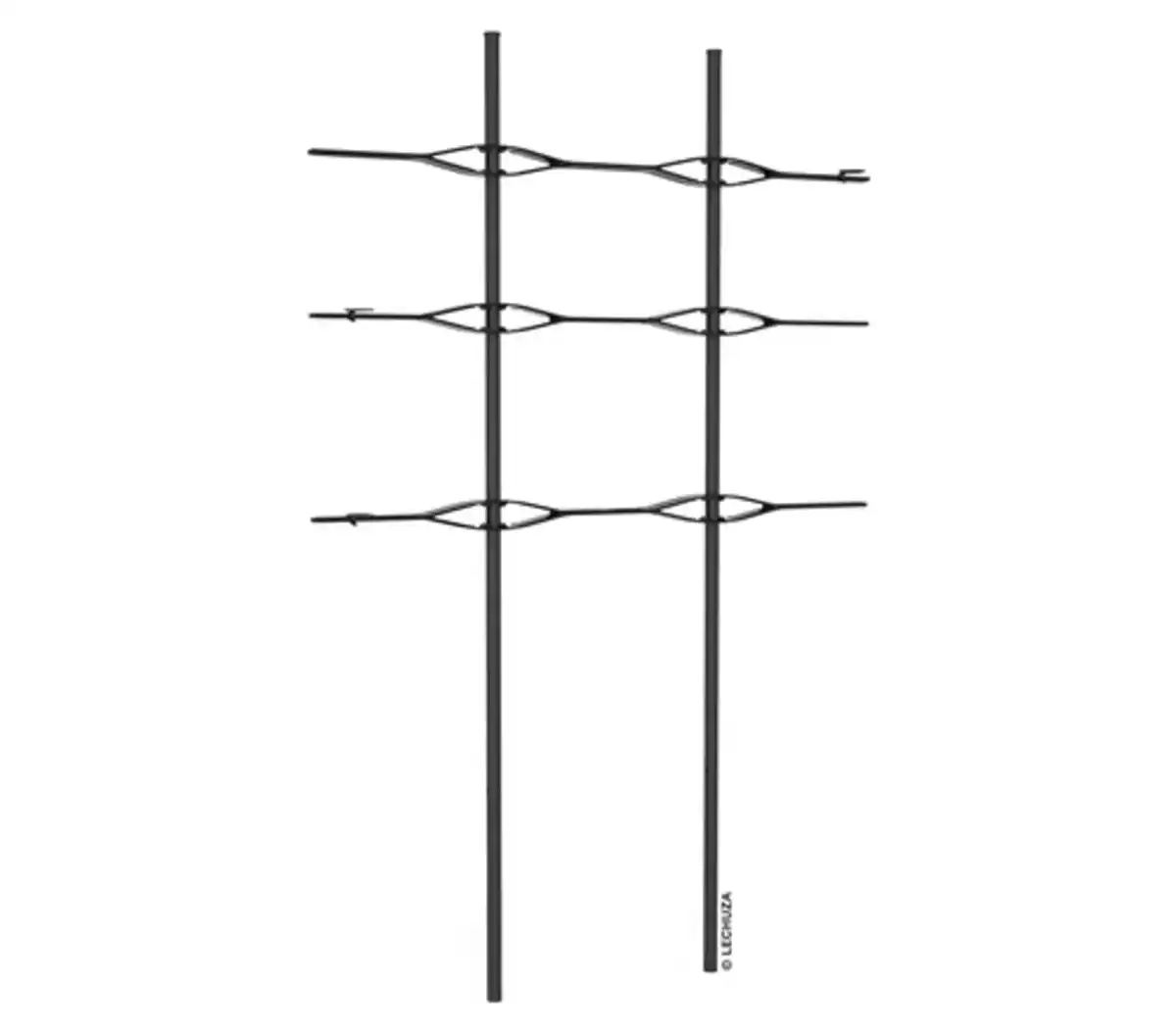 Bild 1 von LECHUZA® Trio Cottage Rankgitter, schwarz, ca. B86/H135 cm