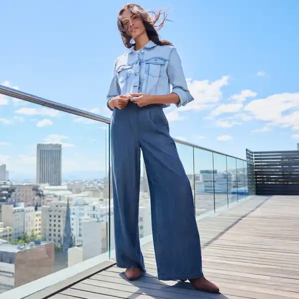 Bild 2 von Damen-Hose mit Gürtel