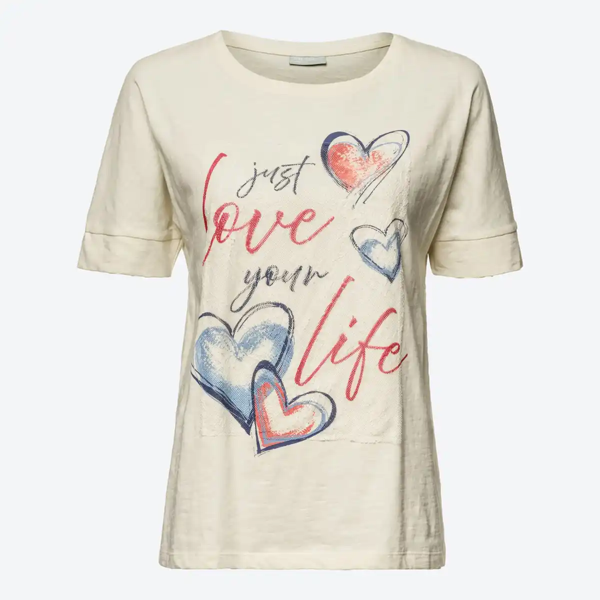 Bild 1 von Damen-T-Shirt aus reiner Baumwolle