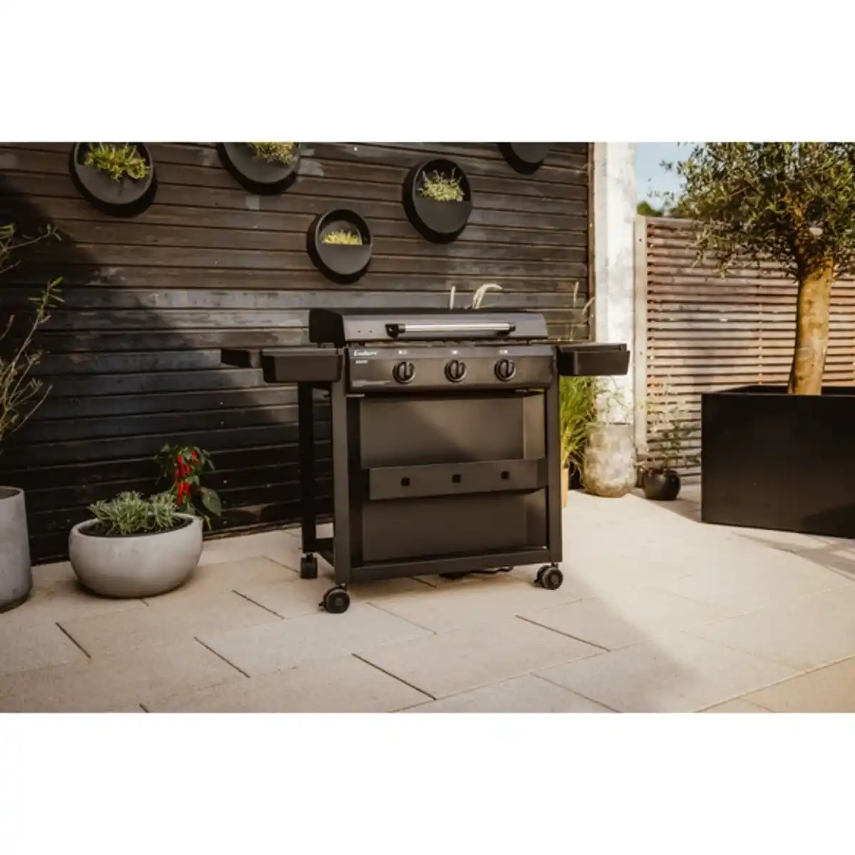 Bild 3 von Planchagrill »Amaro«, Gas, 3 Brenner, Grillfläche: 69 x 45,5 cm, schwarz