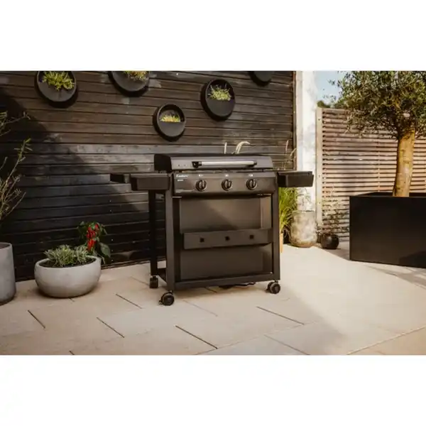 Bild 3 von Planchagrill »Amaro«, Gas, 3 Brenner, Grillfläche: 69 x 45,5 cm, schwarz