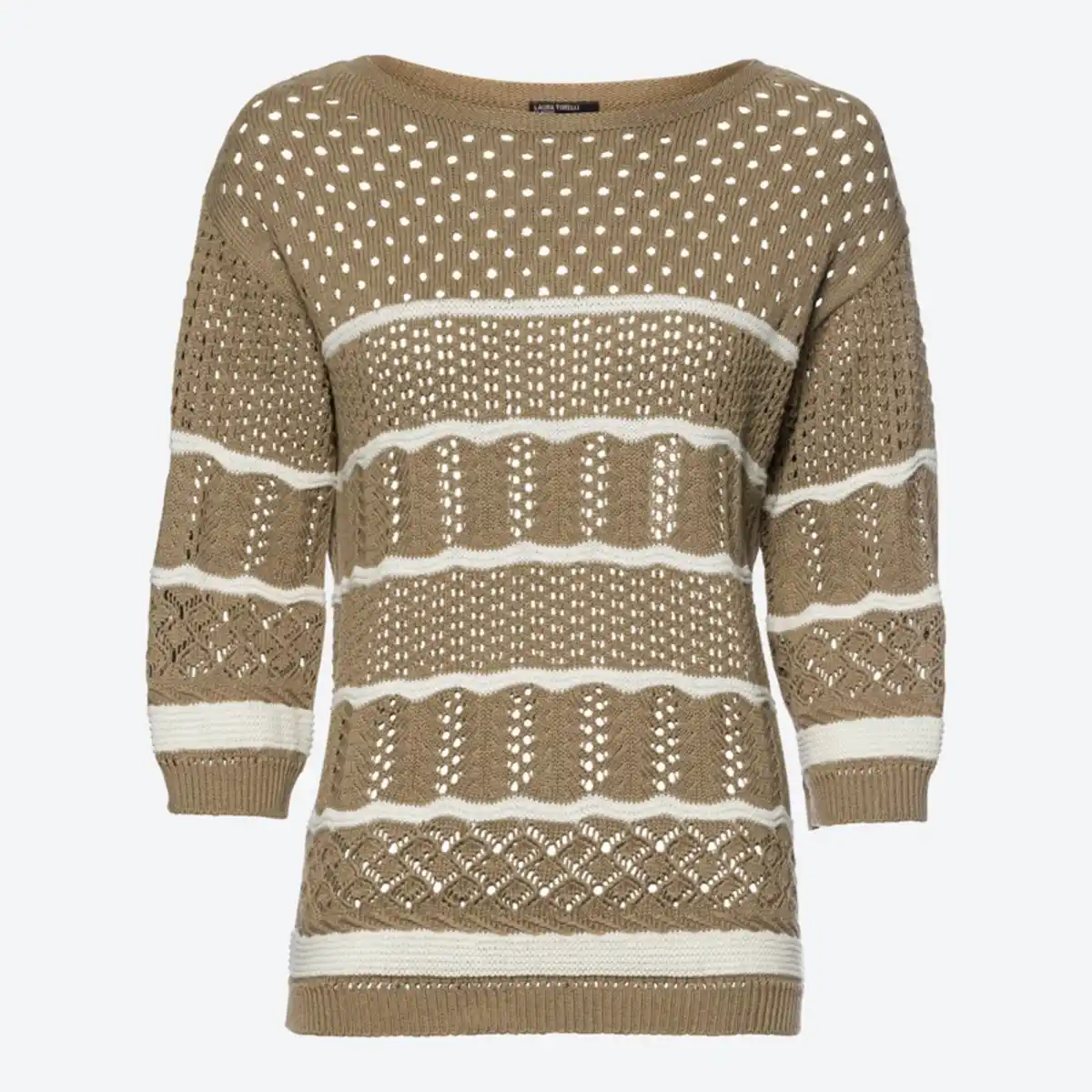 Bild 2 von Damen-Ajourpullover aus Baumwolle