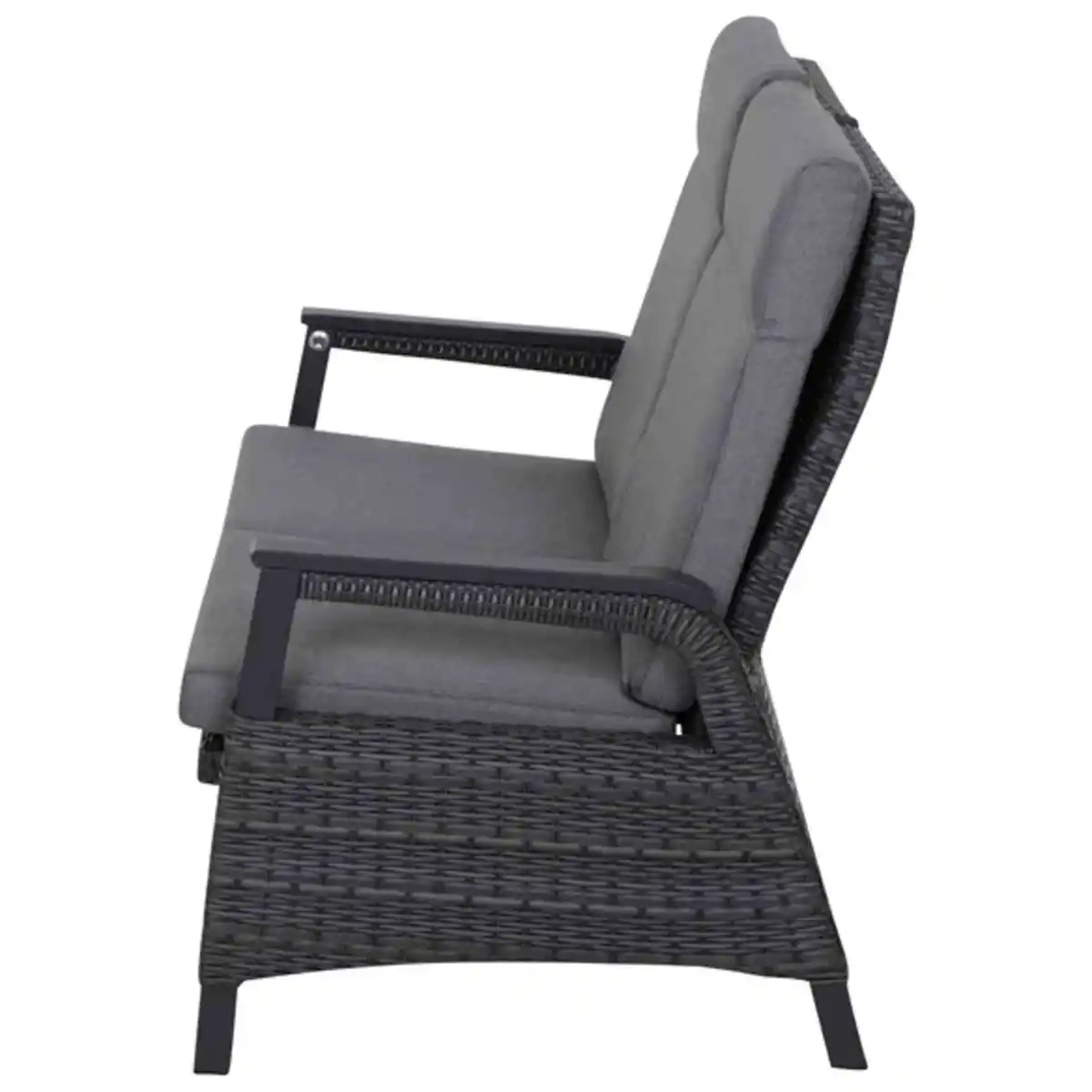 Bild 3 von Lounge-Bank »Solea«, BxHxT: 151.5 x 97 x 151.5 cm, Gardino-Geflecht/Aluminium