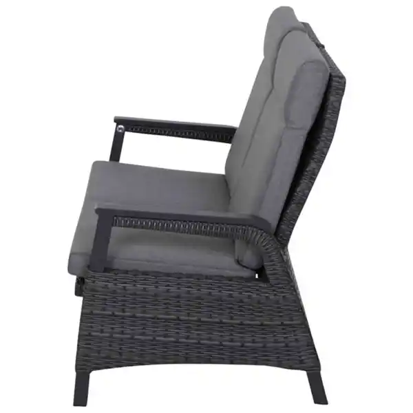 Bild 3 von Lounge-Bank »Solea«, BxHxT: 151.5 x 97 x 151.5 cm, Gardino-Geflecht/Aluminium