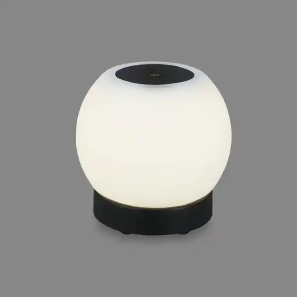 Bild 2 von Tischleuchte »POKA«, ØxH: 16 x 15 cm, 3 W, Kunststoff/Glas