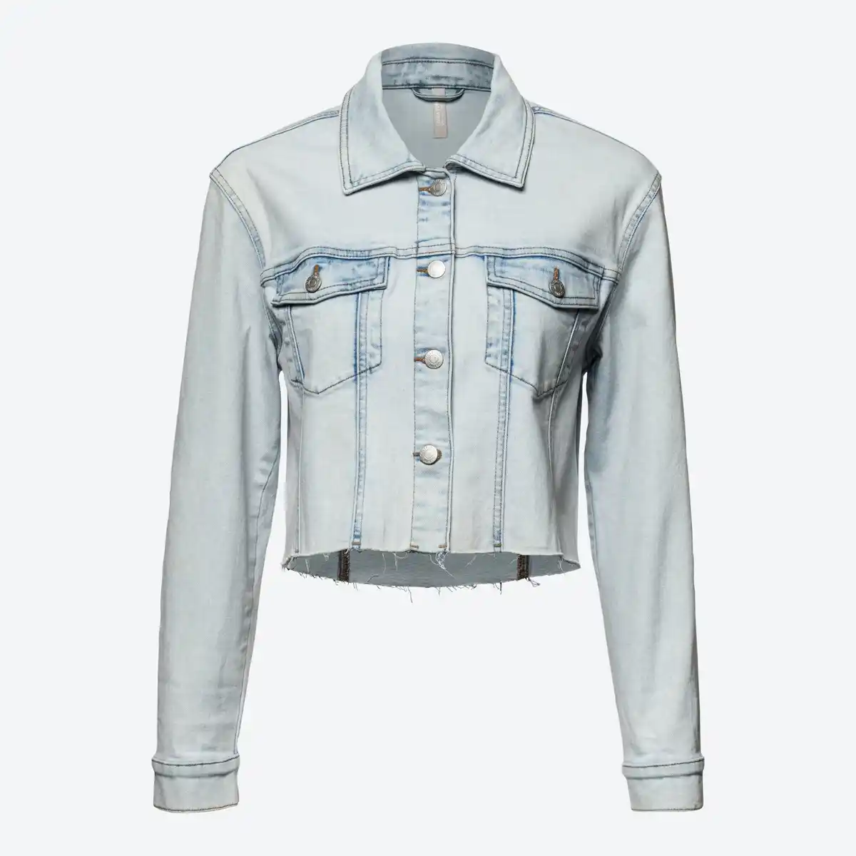 Bild 3 von Damen-Jeansjacke mit offener Saumkante