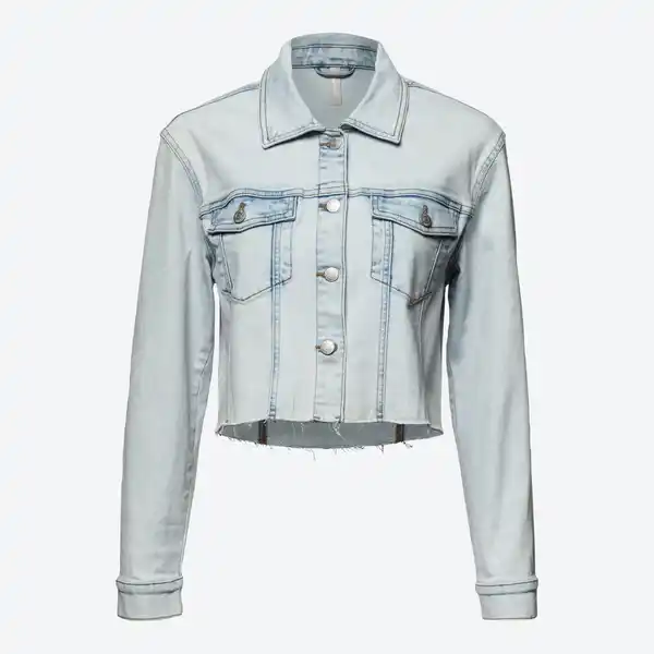 Bild 3 von Damen-Jeansjacke mit offener Saumkante