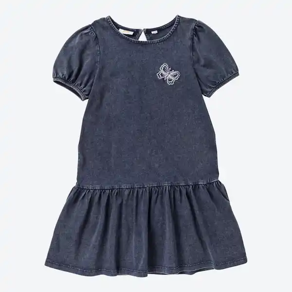 Bild 3 von Kinder-Mädchen-Kleid mit Jeans-Optik