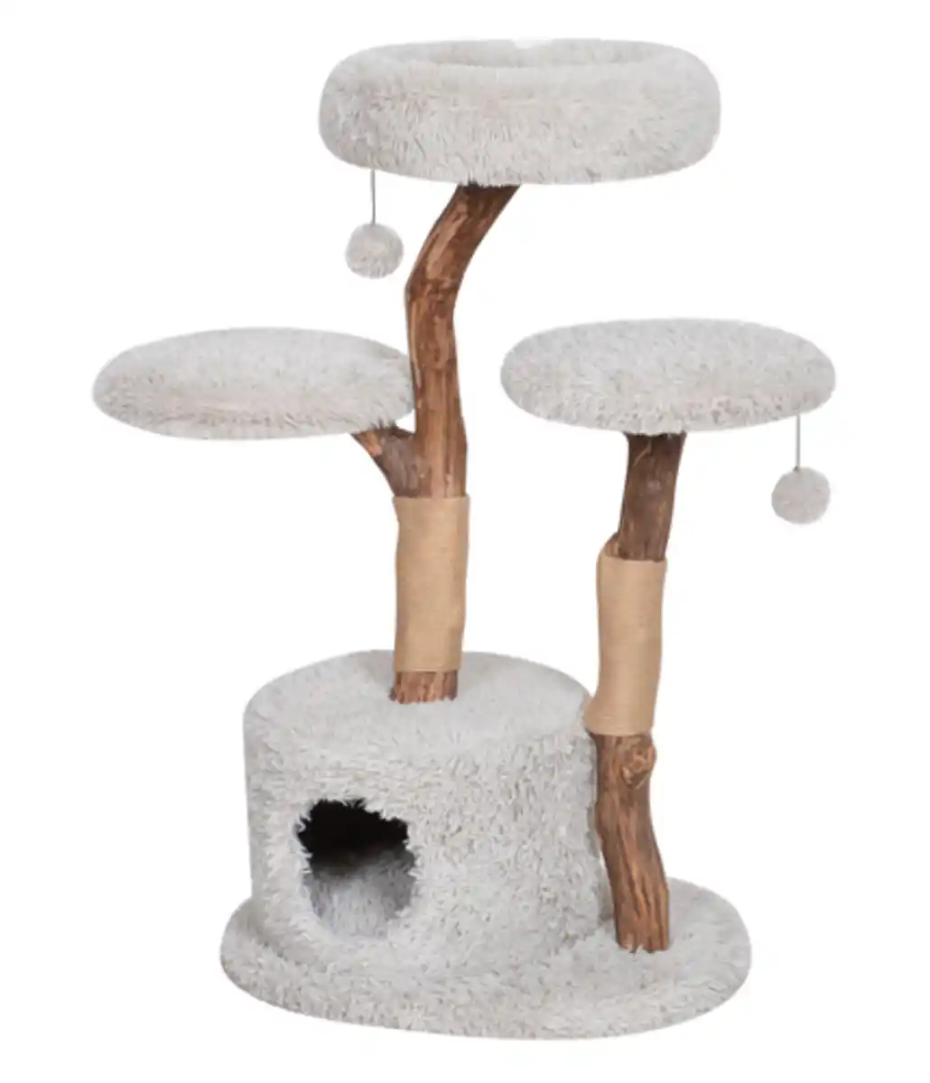 Bild 1 von Dehner Premium Lovely Natur-Kratzbaum Aufsteigen & Abschalten, ca. B60/H100-110/T45 cm