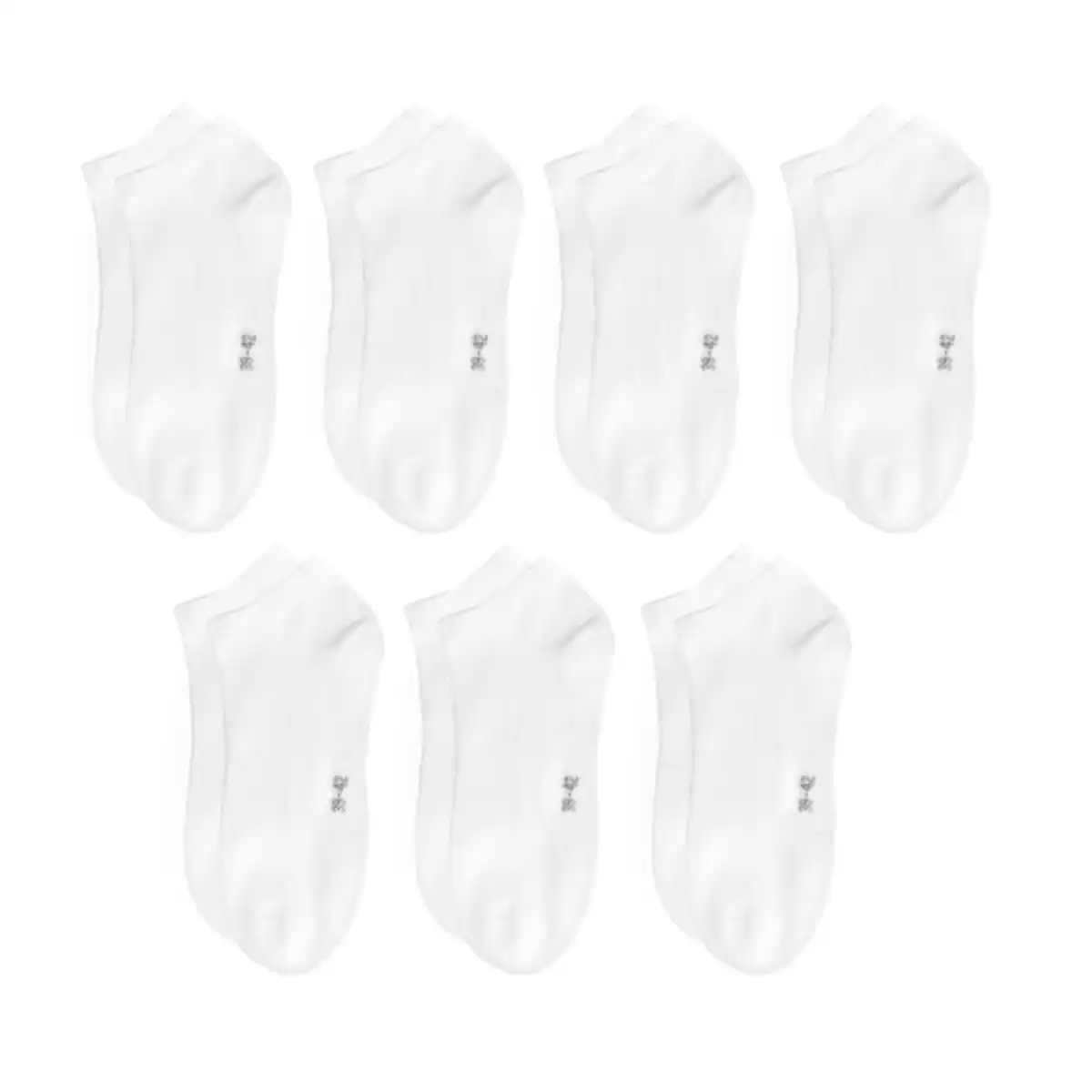 Bild 1 von Sneaker-Socken, weiß, 39/42, 7er Set