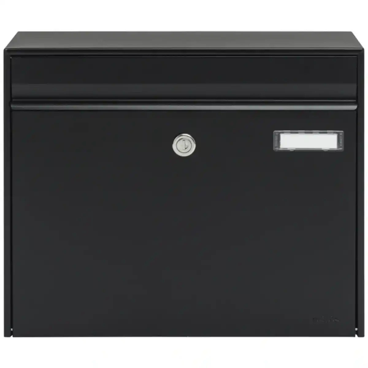 Bild 2 von Briefkasten »Vals«, eckig, Stahl, schwarz