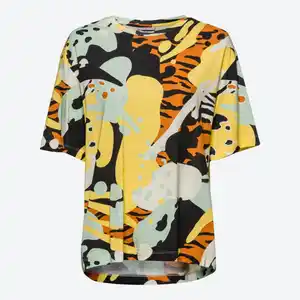 Damen-Kombi-Oberteil mit Safari-Print
