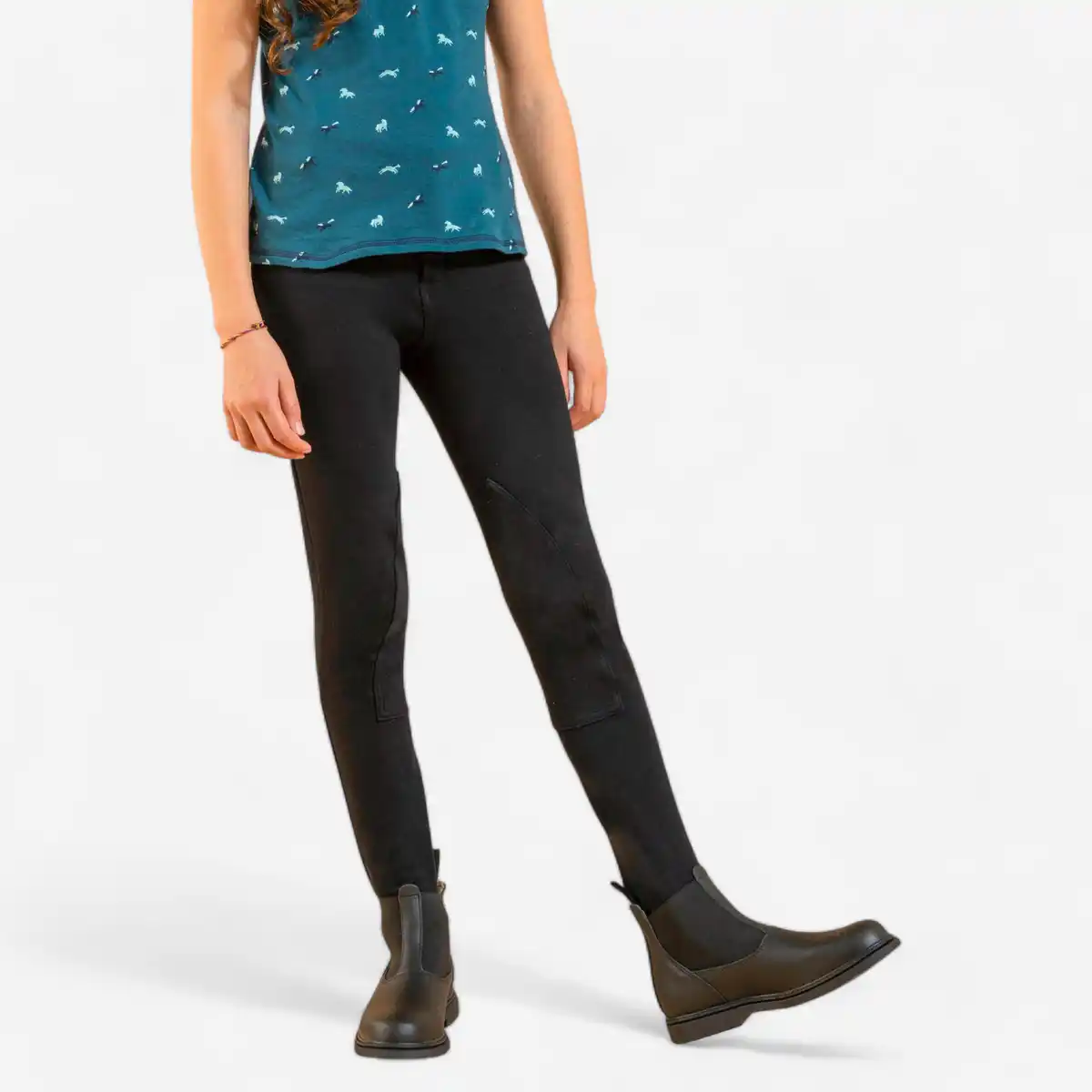 Bild 1 von FOUGANZA Kinder Reithose - 100 schwarz