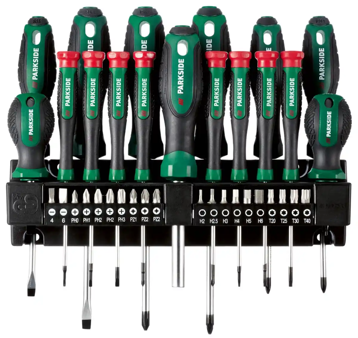 Bild 1 von PARKSIDE® Bit- und Schraubendreher-Set mit Wandhalterung, 37-teilig