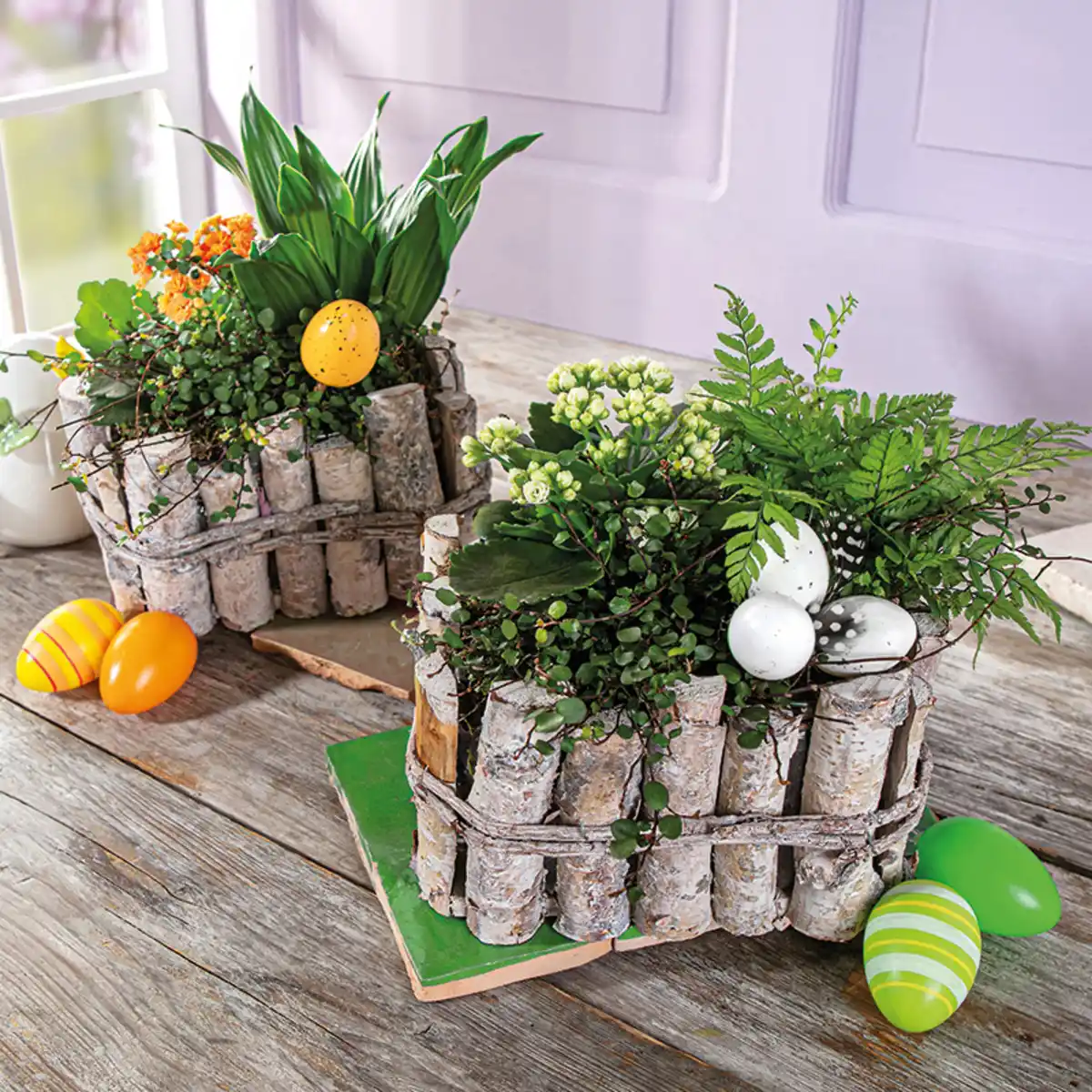 Bild 1 von Bepflanztes Holzgefäß