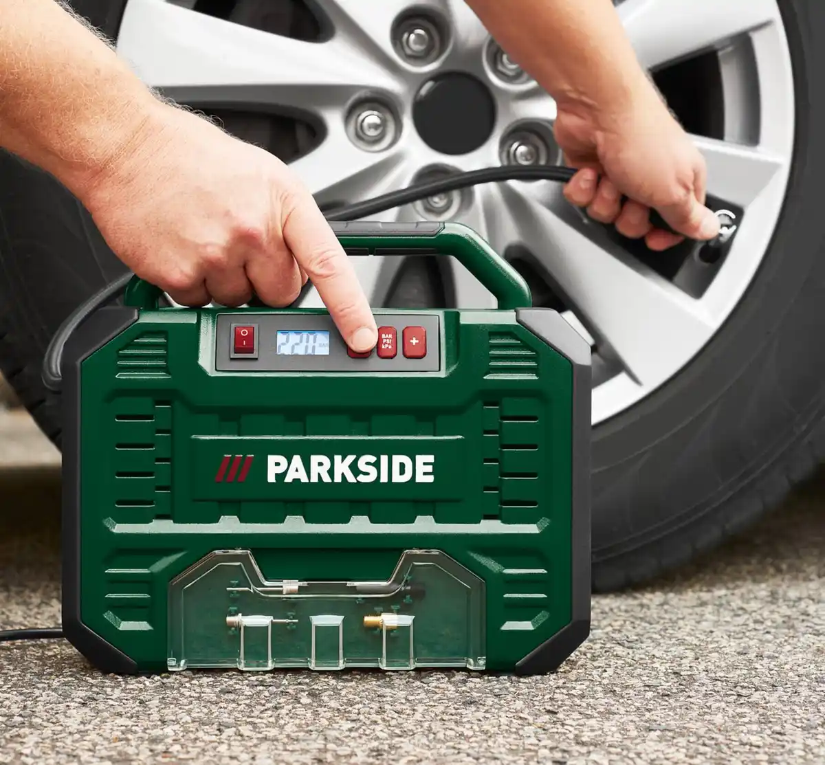 Bild 2 von PARKSIDE® Tragbarer Kompressor »PMK 150 A1«