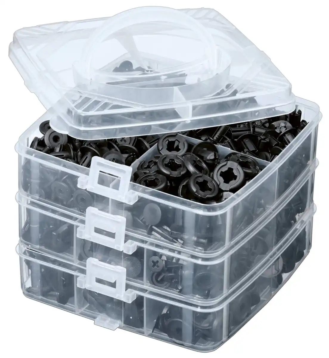 Bild 1 von PARKSIDE® Befestigungsclips und Kabelbinder, 630-teilig