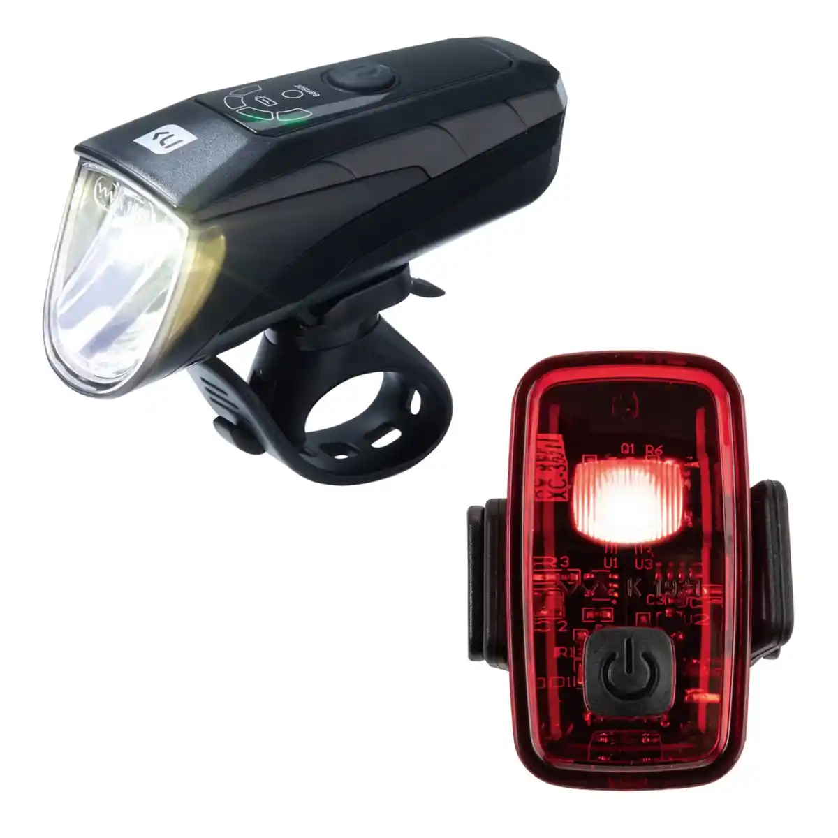 Bild 1 von NEWCENTIAL® LED-Fahrradleuchten-Set, 2-teilig