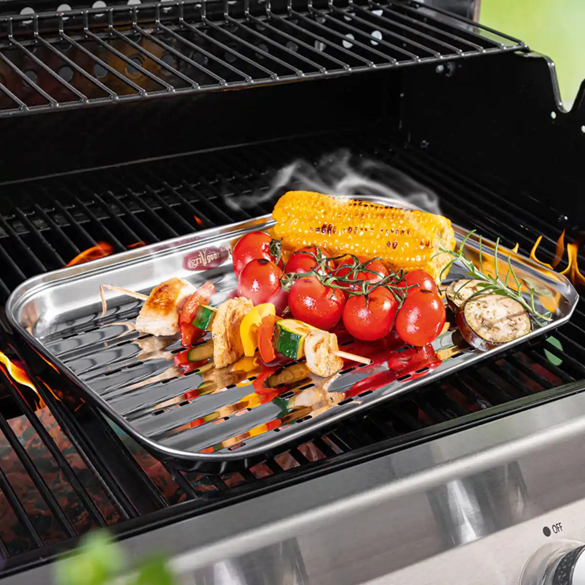 Bild 1 von Grill Gourmet Edelstahl-Grillschale