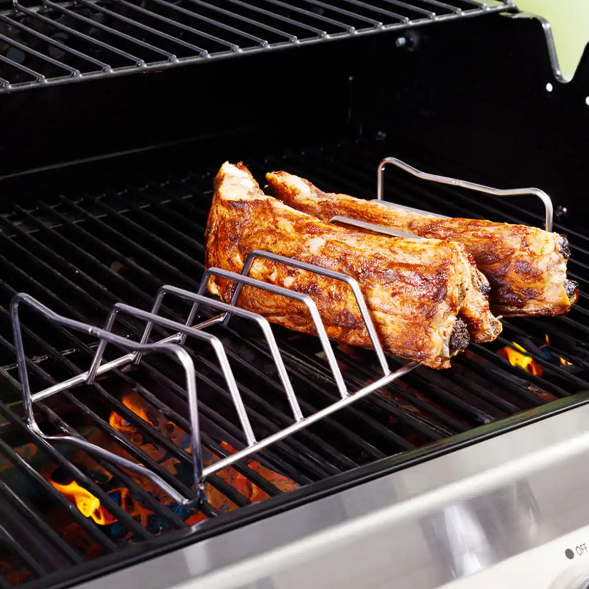 Bild 1 von Grill Gourmet Spareribs- und Bratenhalter