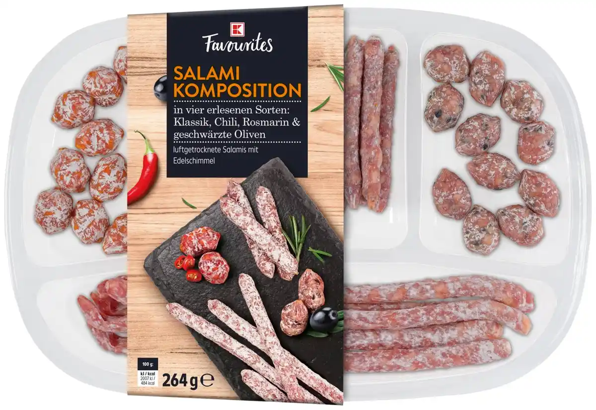 Bild 1 von K-FAVOURITES Salami-Komposition, 264-g-Packg.