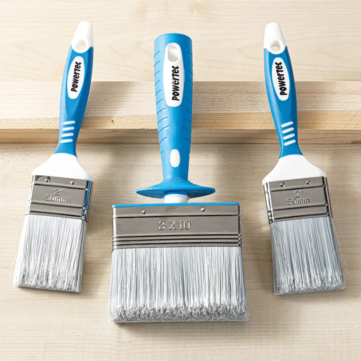 Bild 1 von Powertec Color Flachpinsel-Set "Soft Touch" 3tlg.