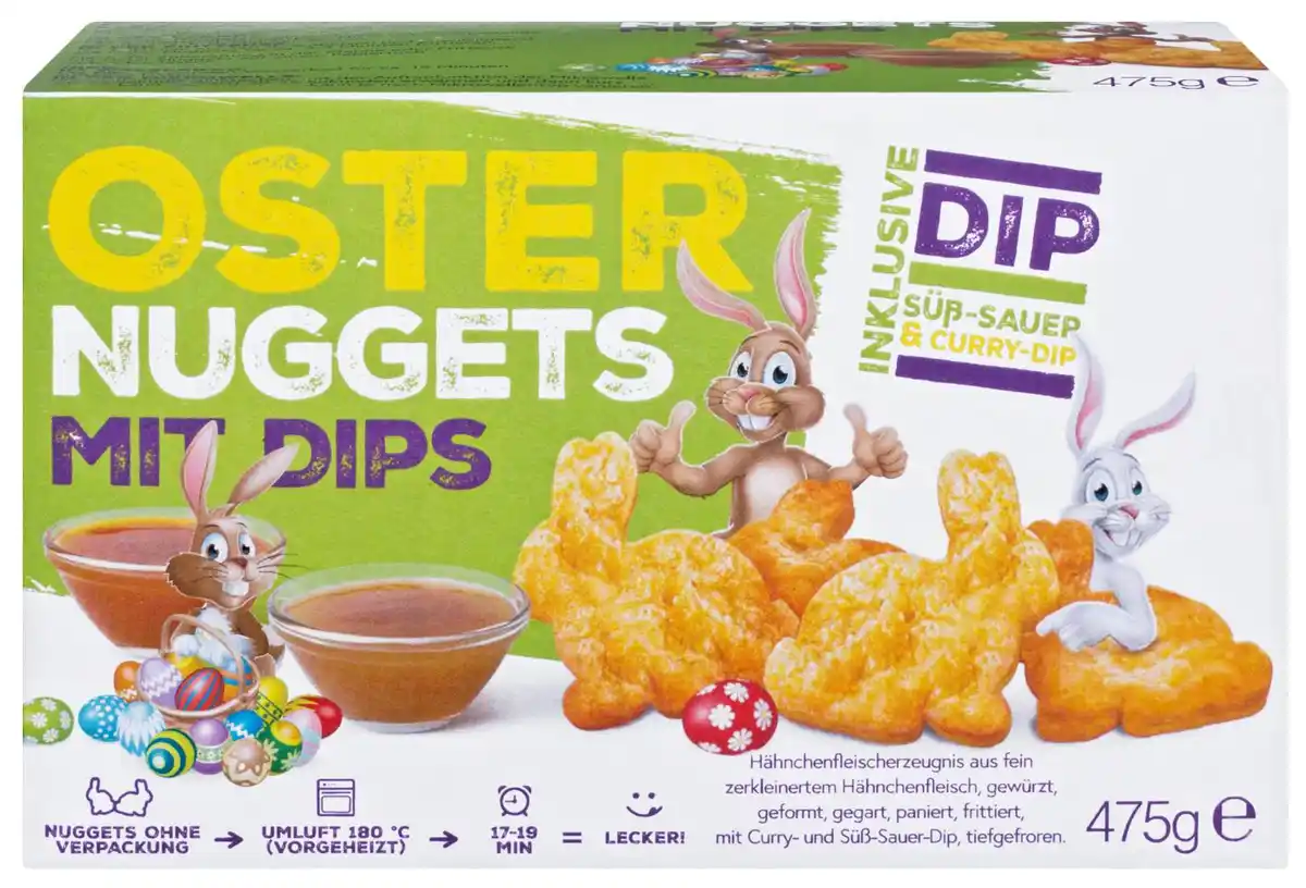 Bild 1 von Oster-Nuggets mit Dips, 475-g-Packg.