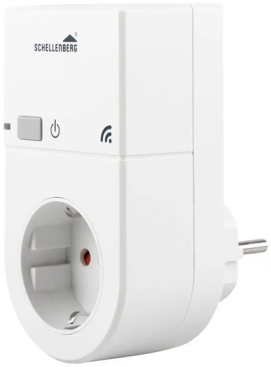 Bild 1 von SCHELLENBERG Funksteckdose Funk-Steckdose Innebreich, max. 2100 W, 1-St., Zwischensteckdose, weiß, 20033, Weiß