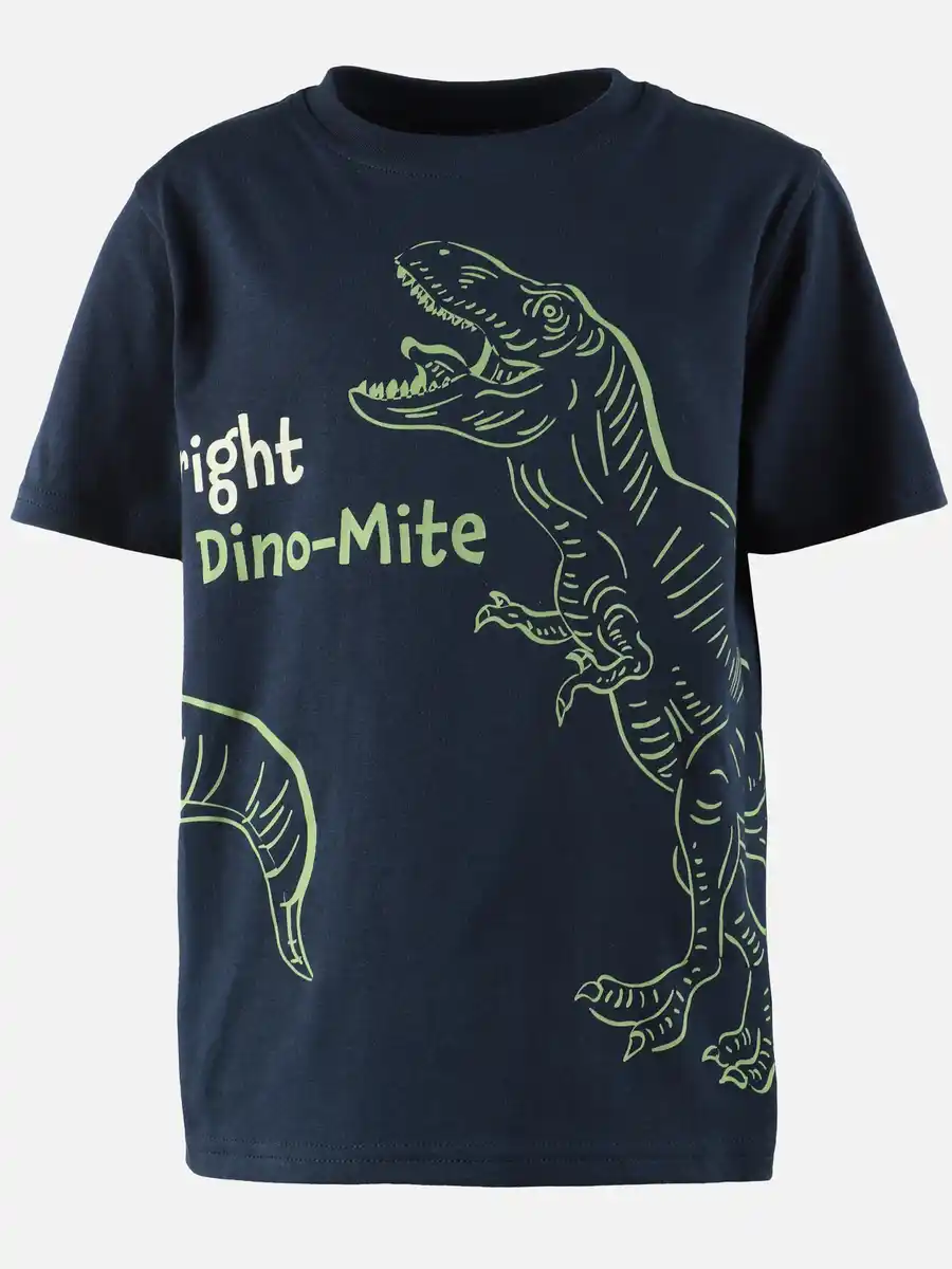 Bild 1 von Jungen Shirt mit Dino-Leuchtmotiv Marine