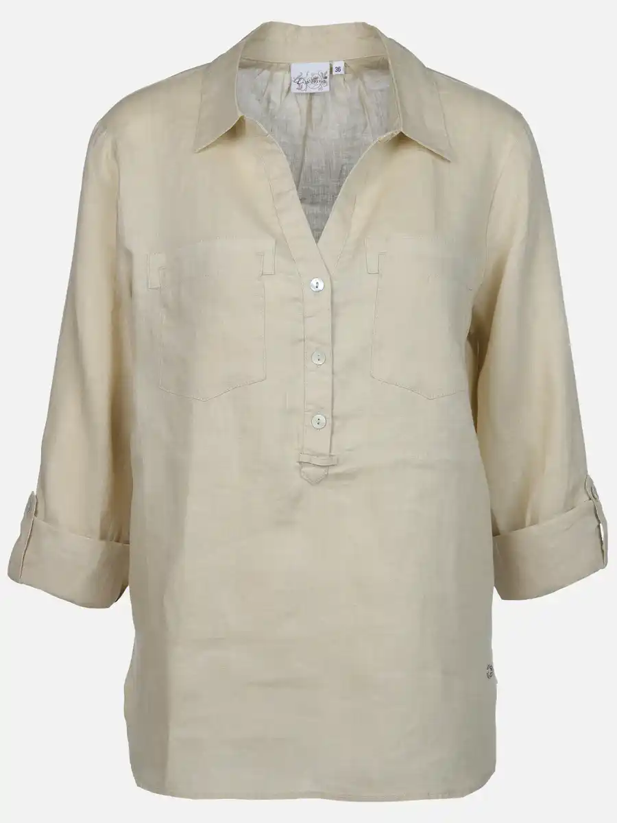 Bild 1 von Damen Bluse aus Leinen Beige