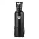Bild 1 von Trinkflasche 750 ml aus Edelstahl in Schwarz mit Halterung